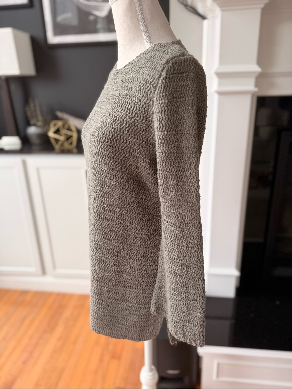 J. Jill Olive Crewneck Knit Sweater - Picture 4 of 8